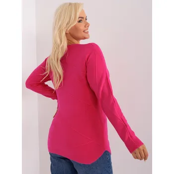 Dámský svetr PM SW PM 3905 jumper.13 fuchsií XXL/XXXL