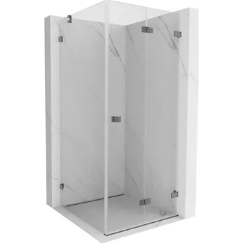 Mexen Lunar-F skládací sprchová kabina pravá 70 x 70 cm, transparentní, gun metal - 836-070-070-95-00-P Sprchové kouty