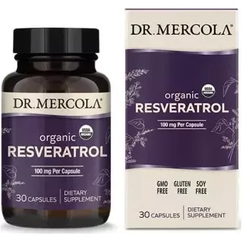 Přírodní produkt Resveratrol 100 mg, 30 kapslí Dr. Mercola