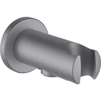 Sprchový držák Připojení sprchové hadice 1/2 s nástěnným držákem ruční sprchy, kartáčovaná nerez ocel HF504778423000