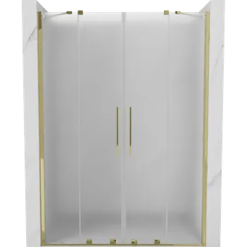 Sprchové dveře Mexen Velar Duo posuvné sprchové dveře 140 cm, matné, zlaté - 871-140-000-32-50 Sprchové dveře