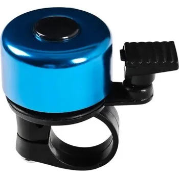 Zvonek na kolo Zvonek na kolo 5,5 x 5 cm na řídítka Průměr 22–25 mm Kovový cyklo zvonek s hlasitým tónem Odolný proti korozi Bezpečnostní doplněk modrá