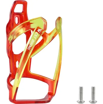 Cyklosvítilna Držák na lahev na kolo 13,2 x 7 cm Lehký cyklo držák na pití Snadná montáž Příslušenství pro jízdní kola MTB silniční a městská kola žlutá