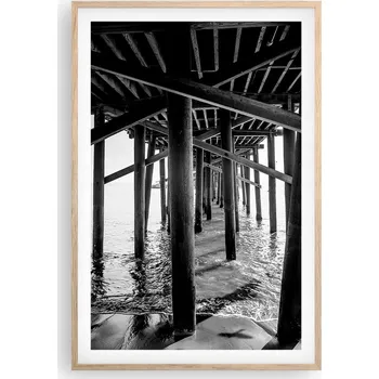 Obraz Obraz plakát v rámu světlý dub do obýváku 61x91 most foto plakáty na zeď