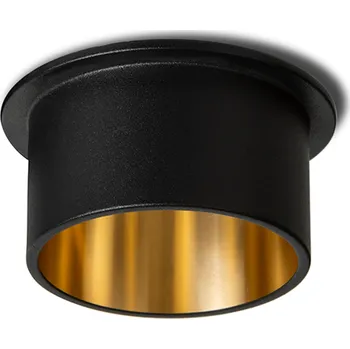 Bodové svítidlo ORTA zápustná černá/zlatá 230V LED GU10 9W