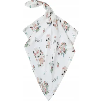 Zavinovačka Bambusová zavinovačka Deka Bonjour Cherie 70 x 70 cm Romantický králík