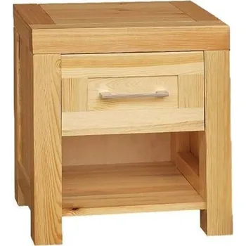 Noční stolek Noční stolek DELTA 241S z masivu Barevné provedení: Bílá