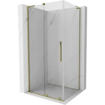 Mexen Velar L sprchový kout rozkládací 100 x 120 cm, transparentní, zlatá - 871-100-120-03-50 Sprchové kouty