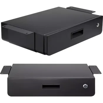 Elektrická zásuvka Podstolní uzamykatelná zásuvka MACLEAN MC-461, organizér, 5 kg, černá