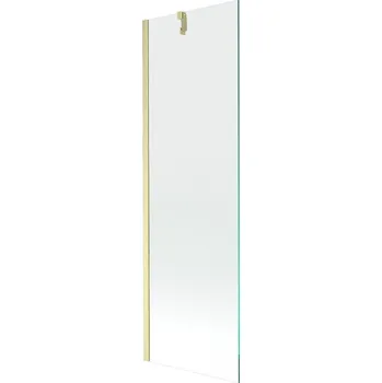 Vanová zástěna Mexen Next vanová zástěna 1křídlová 60 x 150 cm, průhledná, zlatý kartáčovaný - 895-060-000-00-00-55 Vanové zástěny
