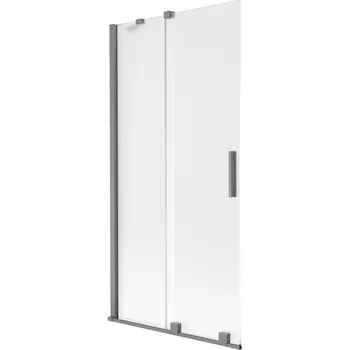 Vanová zástěna Mexen Velar vanová zástěna 2-křídlová posuvná 95 x 150 cm, matná, gun metal - 896-095-000-31-95 Vanové zástěny