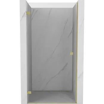 Sprchové dveře Mexen Lunar-B sprchové dveře otočné levé 65 cm, čiré, zlaté kartáčované - 832-065-000-55-00-L Sprchové dveře