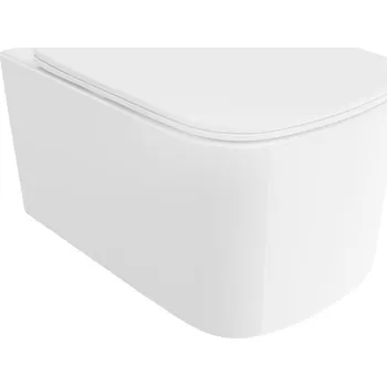 Klozet Mexen Vivo miska wc Rimless Tornado s pomalu padací deskou slim, duroplast, bílý lesk - 30610200T WC mísy