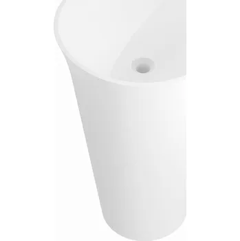 Umyvadlo Mexen Nilda volně stojící umyvadlo z konglomerátu 52 x 52 cm, bílá mat - 26555200 Koupelnové umyvadla