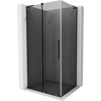 Mexen Velar L sprchový kout posuvný 120 x 90 cm, grafit, kartáčovaná gun gray - 871-120-090-43-66 Sprchové kouty