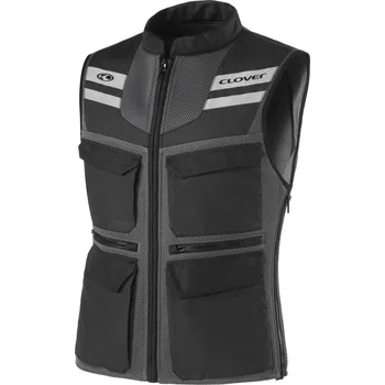 Pánská vesta CLOVER vesta SW-2 black/grey - 4XL