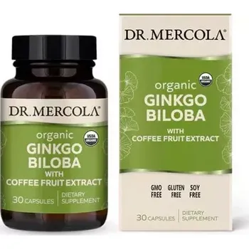 Přírodní produkt Ginkgo Biloba, Coffee Fruit Extrakt, 30 kapslí Dr. Mercola