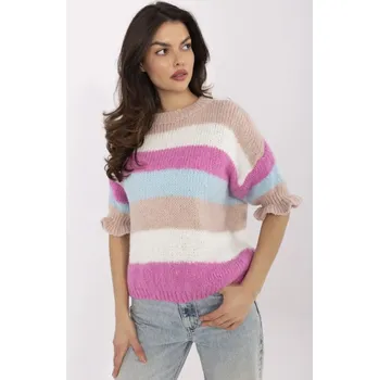 Dámský svetr ITALY MODA Svetr -MI-SW-1903.94 Barva: Bílá, Velikost: UNI