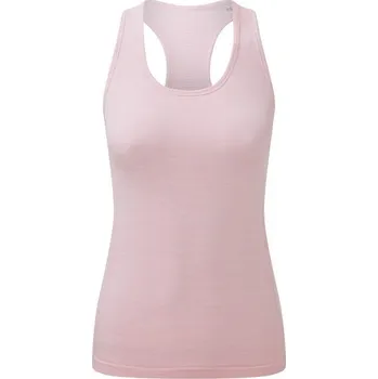 TriDri® Dámské bezešvé sportovní tílko 3D fit - Světle růžový melír | L