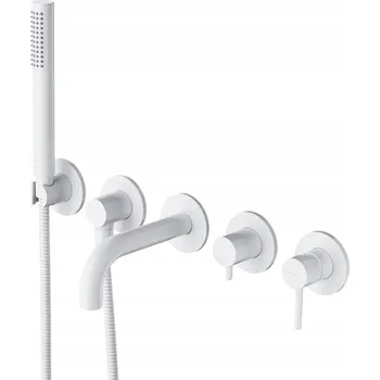 Vodovodní baterie Vanová baterie páková, montáž na vanu Omnires, bílá
