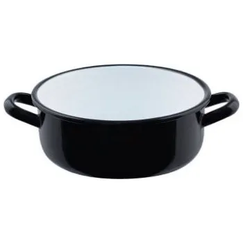 Smaltovaný kastrol - 2 l - černý