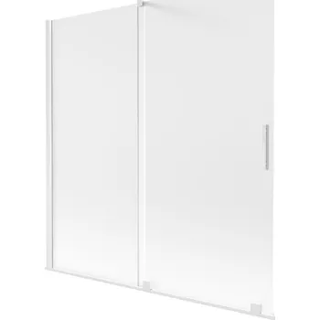 Vanová zástěna Mexen Velar vanová zástěna 2-křídlá posuvná 160 x 150 cm, mat, bílá - 896-160-000-31-20 Vanové zástěny