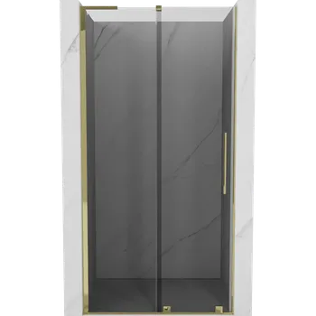 Sprchové dveře Mexen Velar L posuvné sprchové dveře 110 cm, grafitové, zlaté - 871-110-003-41-50 Sprchové dveře