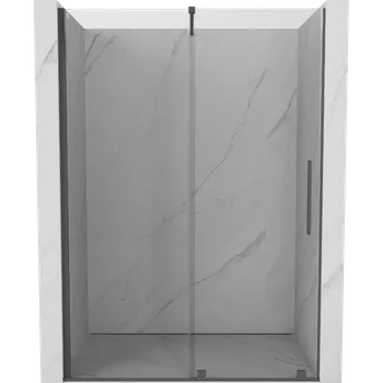 Sprchové dveře Mexen Velar posuvné sprchové dveře 150 cm, transparentní, kartáčovaná zbraňově šedá - 871-150-000-01-66 Sprchové dveře