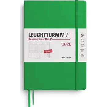 Kalendář Knižní diář 2026 A5 Leuchtturm1917 zelený