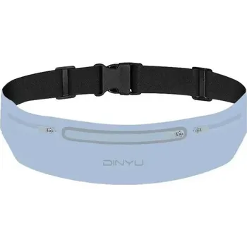 turistický batoh Sportovní běžecká ledvinka s dvěma kapsami otvorem na sluchátka zipy pro mobil běh turistika cyklistika lehké pohodlné nošení modrá