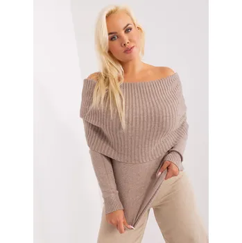 Dámský svetr PM SW PM724 jumper.26P tmavě lila L/XL