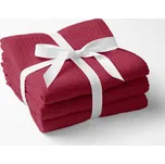 Mušelínová utěrka Nature MSN-042 Malinově červená - sada 3 ks