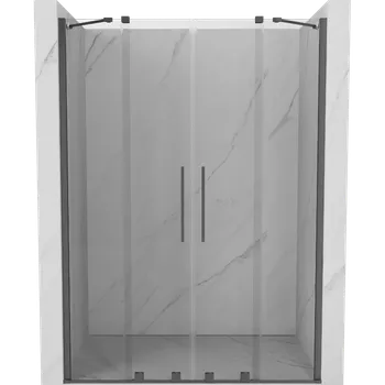 Sprchové dveře Mexen Velar Duo posuvné sprchové dveře 140 cm, transparentní, gun metal - 871-140-000-02-95 Sprchové dveře