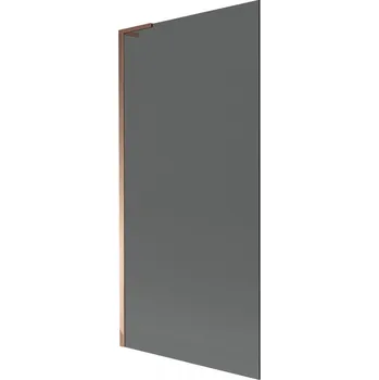 Vanová zástěna Mexen Next L vanová zástěna 1-křídlová 90 x 150 cm, grafit, růžové zlato - 895-090-000-03-40-60 Vanové zástěny