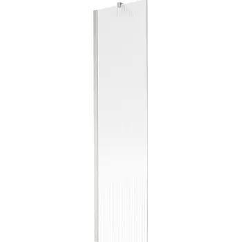 Vanová zástěna Mexen Next vanová zástěna 1-dílná 50 x 150 cm, proužky, kartáčovaný nikl - 895-050-000-00-09-97 Vanové zástěny