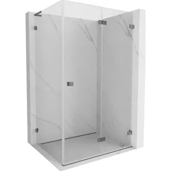 Mexen Lunar-F L skládací sprchová kabina pravá 75 x 70 cm, průhledná, gun metal - 836L-075-070-95-00-P Sprchové kouty