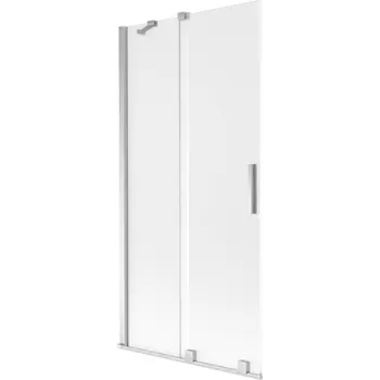 Vanová zástěna Mexen Velar vanová zástěna 2-křídlová posuvná 90 x 150 cm, mat, chrom - 896-090-000-31-01 Vanové zástěny