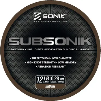 Vlasec Sonik Subsonik Brown 3000m - 0,28 mm