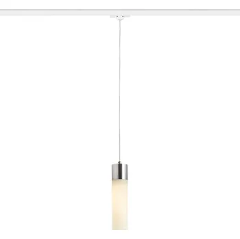 Svítidlo EIGHT pro tříokr. lištu závěsná opálové sklo/chrom 230V LED E27 11W