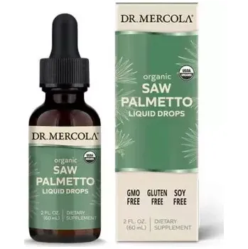 Doplněk stravy Saw Palmetto Liquid Drops, 160 mg, Serenoa plazivá, 60 ml Dr. Mercola