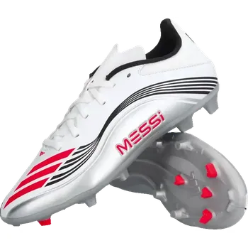 Kopačky Dětské kopačky lisovky Adidas F50 League Messi FG/MG stříbrné2