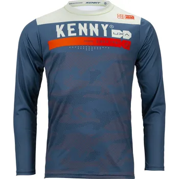 cyklistický dres KENNY cyklo dres ELITE 23 camo blue - L