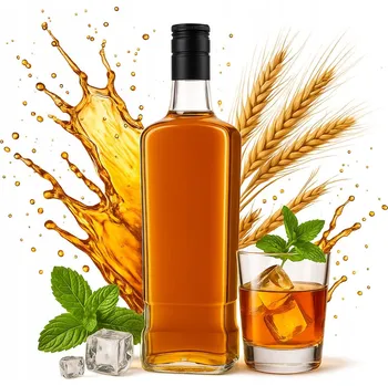 Láhev Skleněná láhev na whisky JACK WALKER 700 ml Bimber Sok Likéry + Šroubovací Víčko