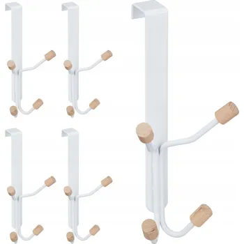 Věšák Šatní ramínko na dřevo Relaxdays bílý