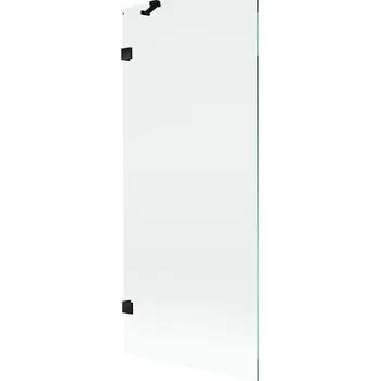 Vanová zástěna Mexen Lunar sprchová clona 1-křídlová 80 x 150 cm, transparentní, černá - 897-080-000-70-00 Vanové zástěny