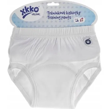 Přebalování Tréninkové kalhotky XKKO Organic Bílé, vel. L