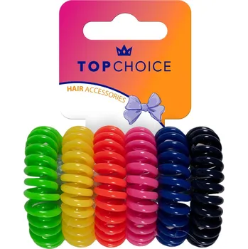 NEJLEPŠÍ VOLBA Gumičky na vlasy - mix barev (20100) 1 balení - 6 ks