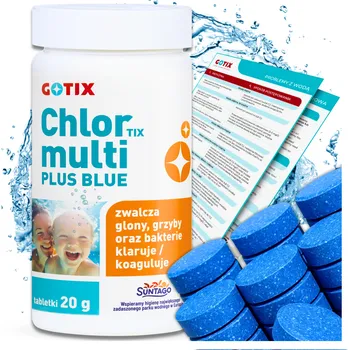 Bazénová chemie Chlorové tablety Gotix 20 g 1 kg multifunkční do bazénu