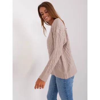 Dámský svetr Přepínač AT SW 2335.27 béžová jedna velikost