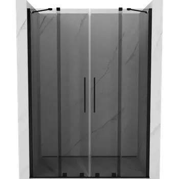 Sprchové dveře Mexen Velar Duo posuvné sprchové dveře 140 cm, grafitové, černé - 871-140-000-42-70 Sprchové dveře